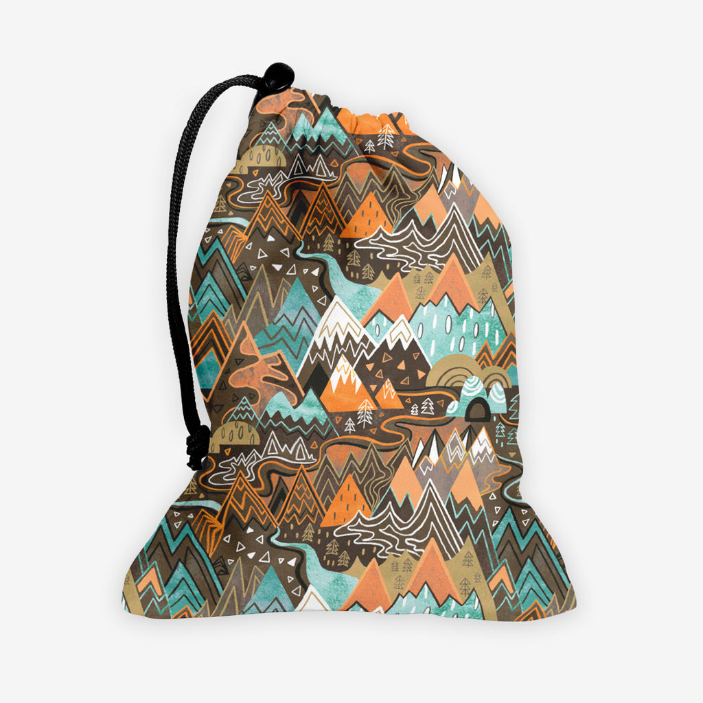 Maximalist Mountain Maze Dice Bag
