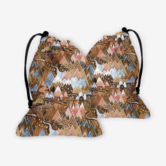 Maximalist Mountain Maze Dice Bag