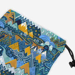 Maximalist Mountain Maze Dice Bag