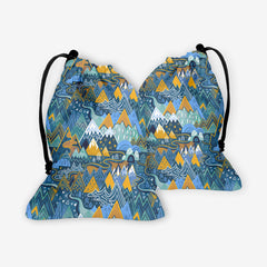 Maximalist Mountain Maze Dice Bag