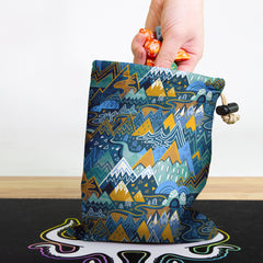 Maximalist Mountain Maze Dice Bag