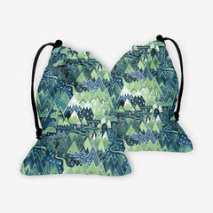 Maximalist Mountain Maze Dice Bag