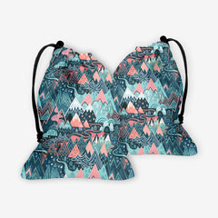 Maximalist Mountain Maze Dice Bag