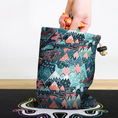 Maximalist Mountain Maze Dice Bag