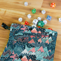 Maximalist Mountain Maze Dice Bag