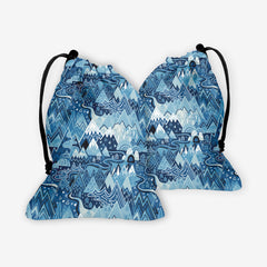 Maximalist Mountain Maze Dice Bag