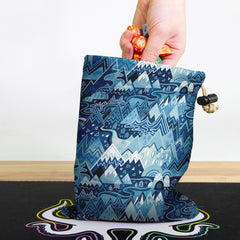 Maximalist Mountain Maze Dice Bag
