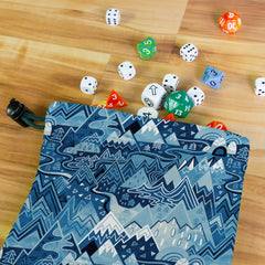 Maximalist Mountain Maze Dice Bag