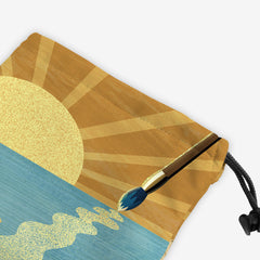 Shimmery Sunset Strokes Dice Bag - TigaTiga - Corner
