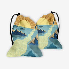 Shimmery Sunset Strokes Dice Bag - TigaTiga - Mockup - FB