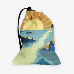 Shimmery Sunset Strokes Dice Bag - TigaTiga - Mockup