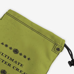 Ultimate Character Creator Dice Bag - Inked Gaming - HD - Corner - Green