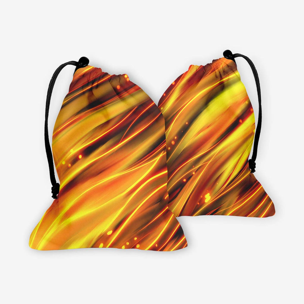 Blazing Fire Dice Bag - Shawnsonart - Mockup - F