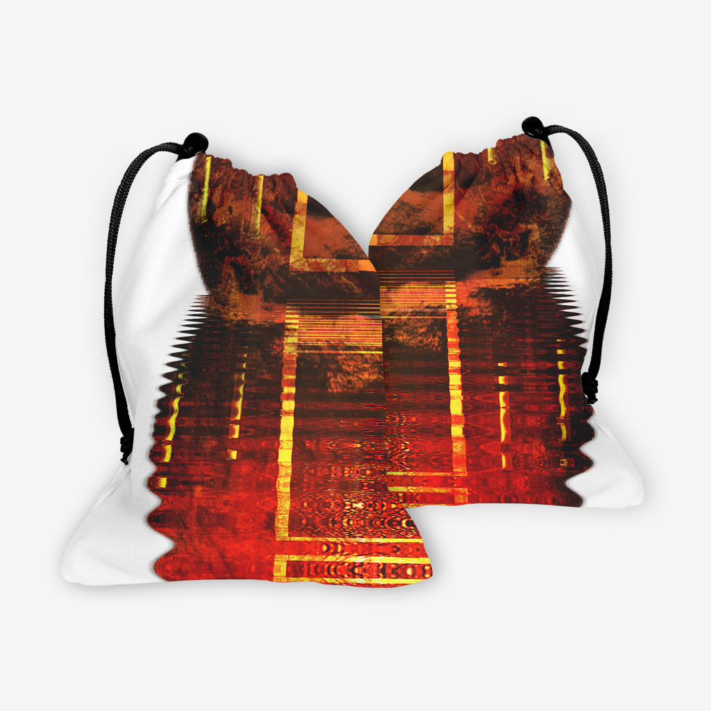 Burning Temple Dice Bag