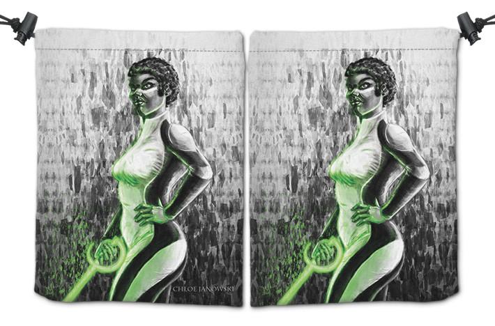 Sci-Fi Fencer Dice Bag - Chloe Janowski - Mockup