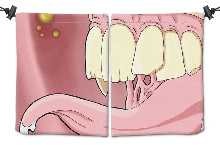 Fleshy Maw Dice Bag - Diddynarcon - Mockup
