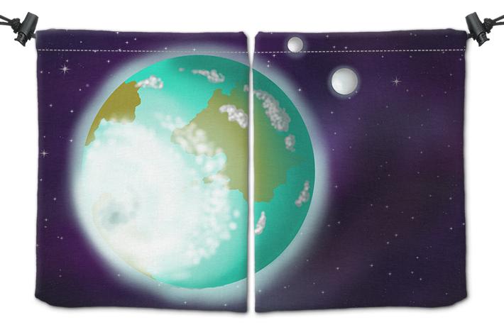 Planet of the Storm Dice Bag - Diddynarcon - Mockup