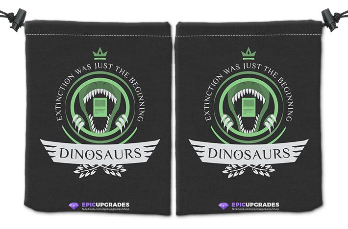 Dinosaur Life Dice Bag - Epic Upgrades - Mockup