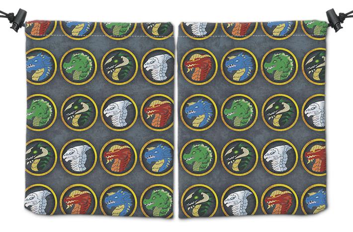 Chromatic Dragons Dice Bag - IIan Haramaki - Mockup