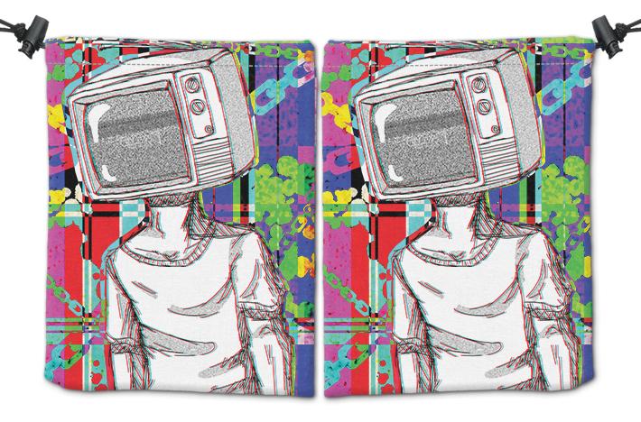 Synaptic Static Dice Bag - Ian Haramaki - Mockup