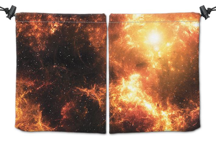 Nebulas Fire Dice Bag - Martin Kaye - Mockup