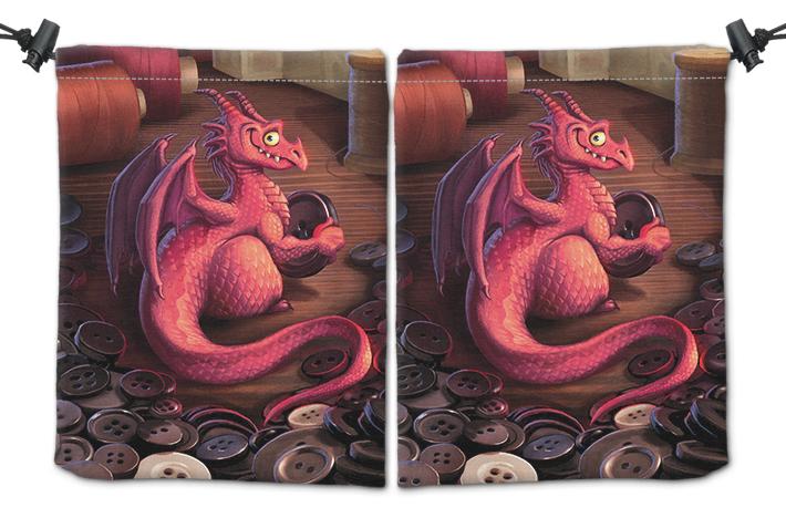Hoard of Buttons Dice Bag - Michael Dashow - Mockup