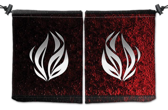 Flames Dice Bag - Robert Jones - Mockup
