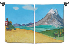 Scout and Elsy, the Journey Dice Bag - Sam Cowley - Mockup