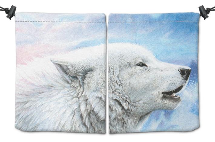 Waking the White Wolf Dice Bag - Dice Bag - Mockup