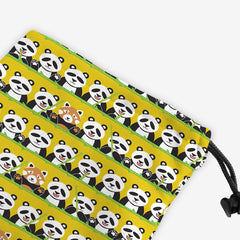 Panda Panda Red Panda Dice Bag - Inked Gaming - HD - Corner - Yellow