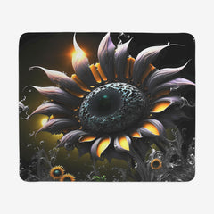 Jet Black Sunflower Mousepad