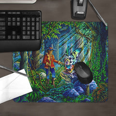 Boy And Butterfly Mousepad