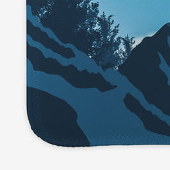 Blue Winter Mountain Mousepad - Carbon Beaver - Corner - 051
