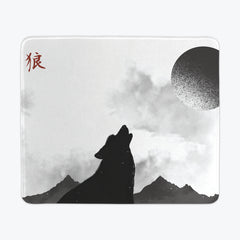Wolf Shadow Mousepad - Carbon Beaver - Mockup - Red - 051
