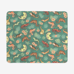 Gecko Family Mousepad - Colordrilos - Mockup - Green