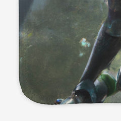 The Frog Warrior Mousepad - DALL-E By Open AI - Corner - 051