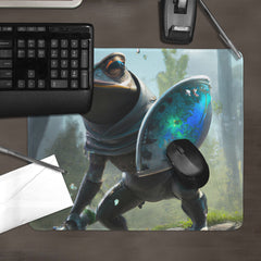 The Frog Warrior Mousepad - DALL-E By Open AI - Lifestyle - 051