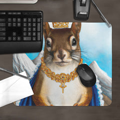 The Squirrel King Mousepad - DALL-E By Open AI - LIfestyle - 051