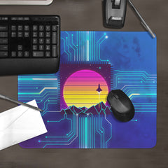 Synthwave Space Reactor Circuit Mousepad - Forge22 - Lifestyle- 051