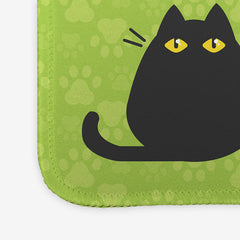 Cat and (Computer) Mouse Mousepad - Inked Gaming - EG - Corner - Green - 051
