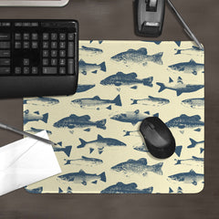 Fish Stamps Mousepad