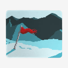 Snowy Pixel Mountaintop Mousepad