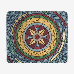 Stained Glass Circle Mousepad