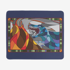 Stained Glass Dinosaur Mousepad