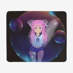 Bubbly Anime Cat Girl Mousepad - Katiria Cortes - Mockup - 051