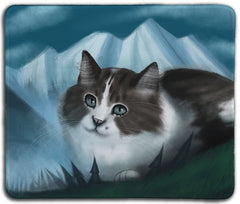 Wild Mountain Cat Mousepad - Nathan Williams - Mockup - 051