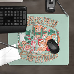 Meowy Christmas Mousepad