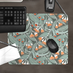 Orange Eucalyptus Flowers Mousepad