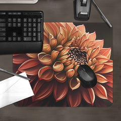 Dahlia Comic Bloom Mousepad