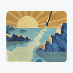Shimmery Sunset Strokes Mousepad - TigaTiga - Mockup - 051